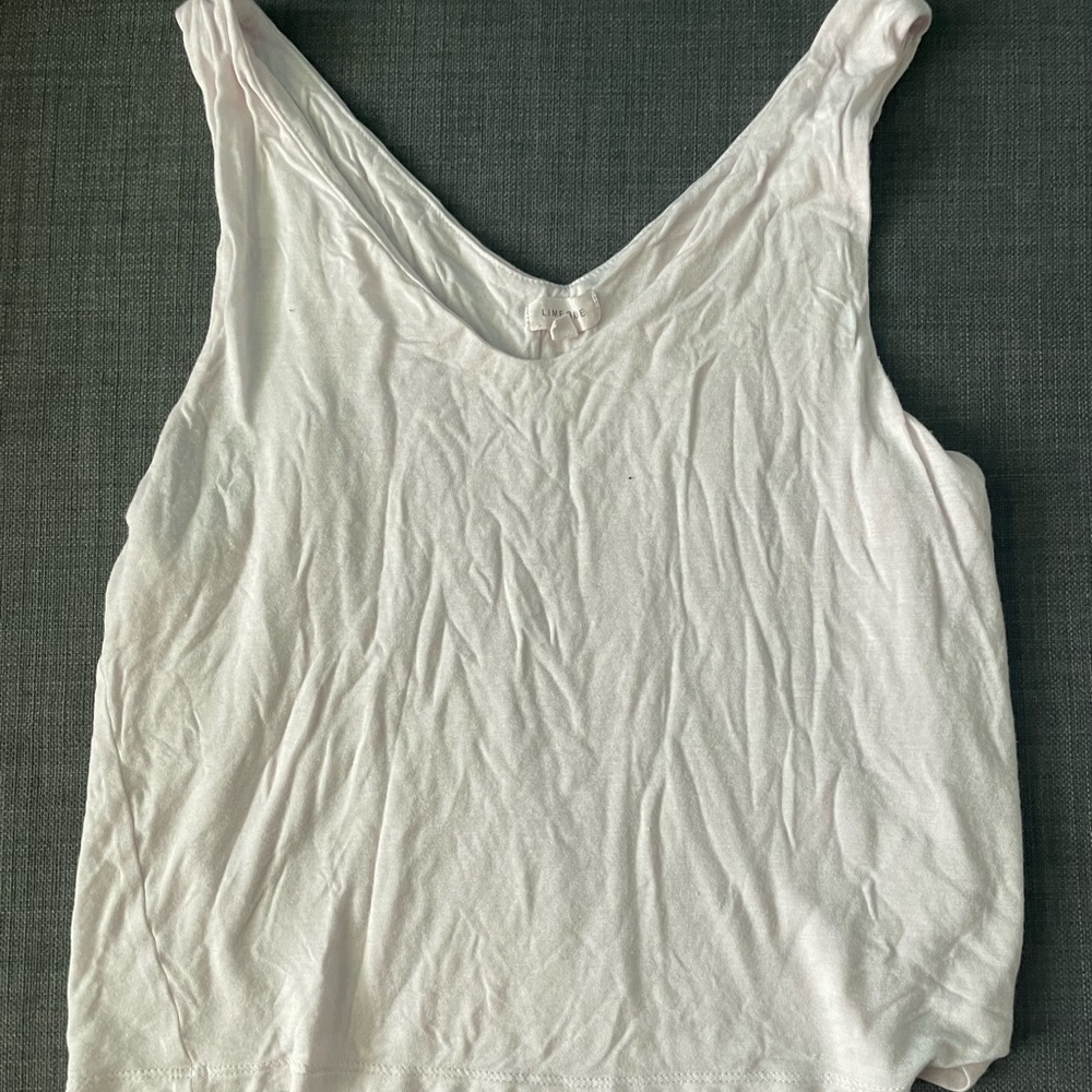 light pink tank top